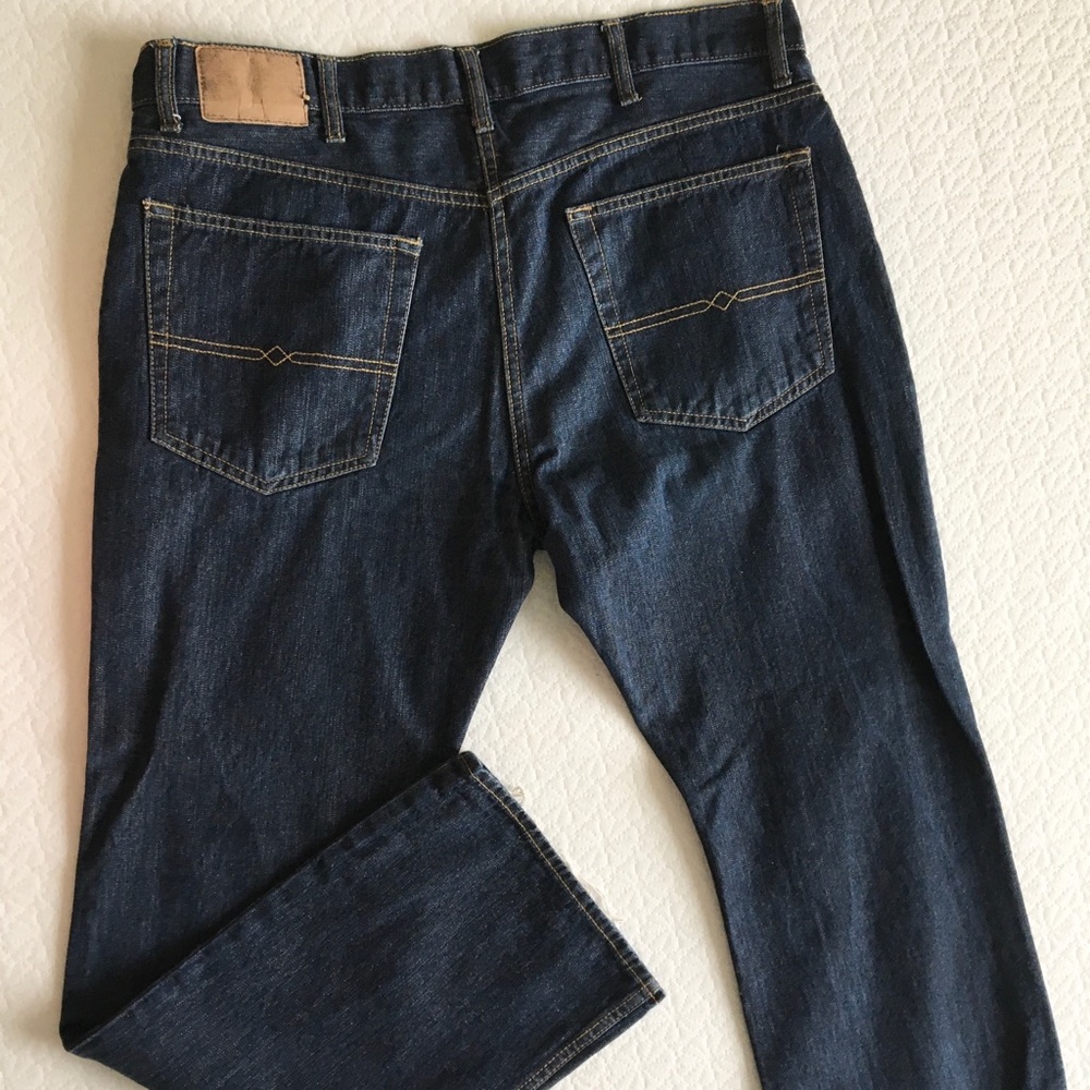 Dark blue denim jeans